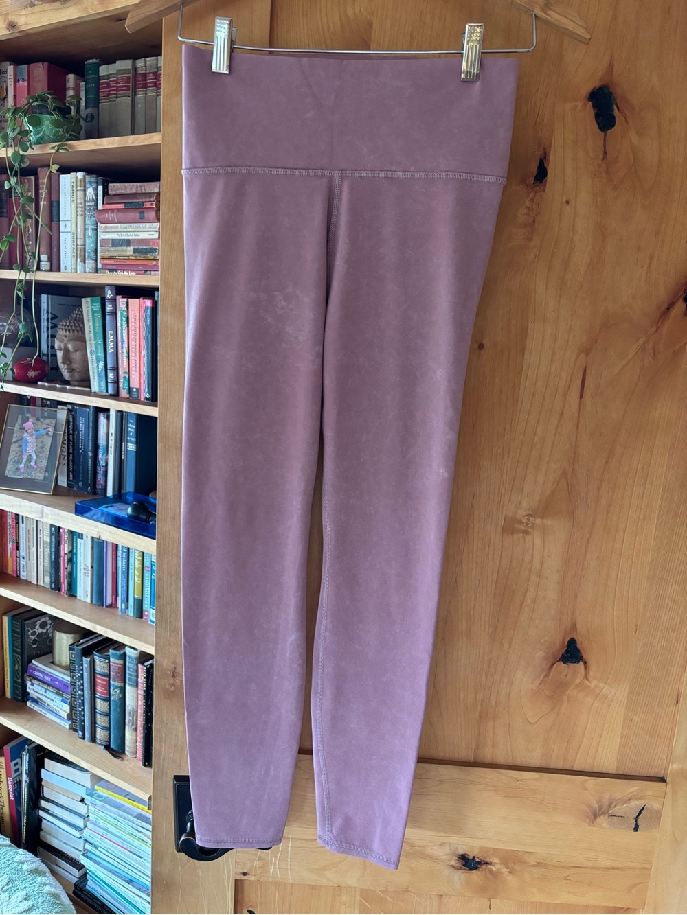 Vuori Dusty Rose Stretch Velvet Leggings